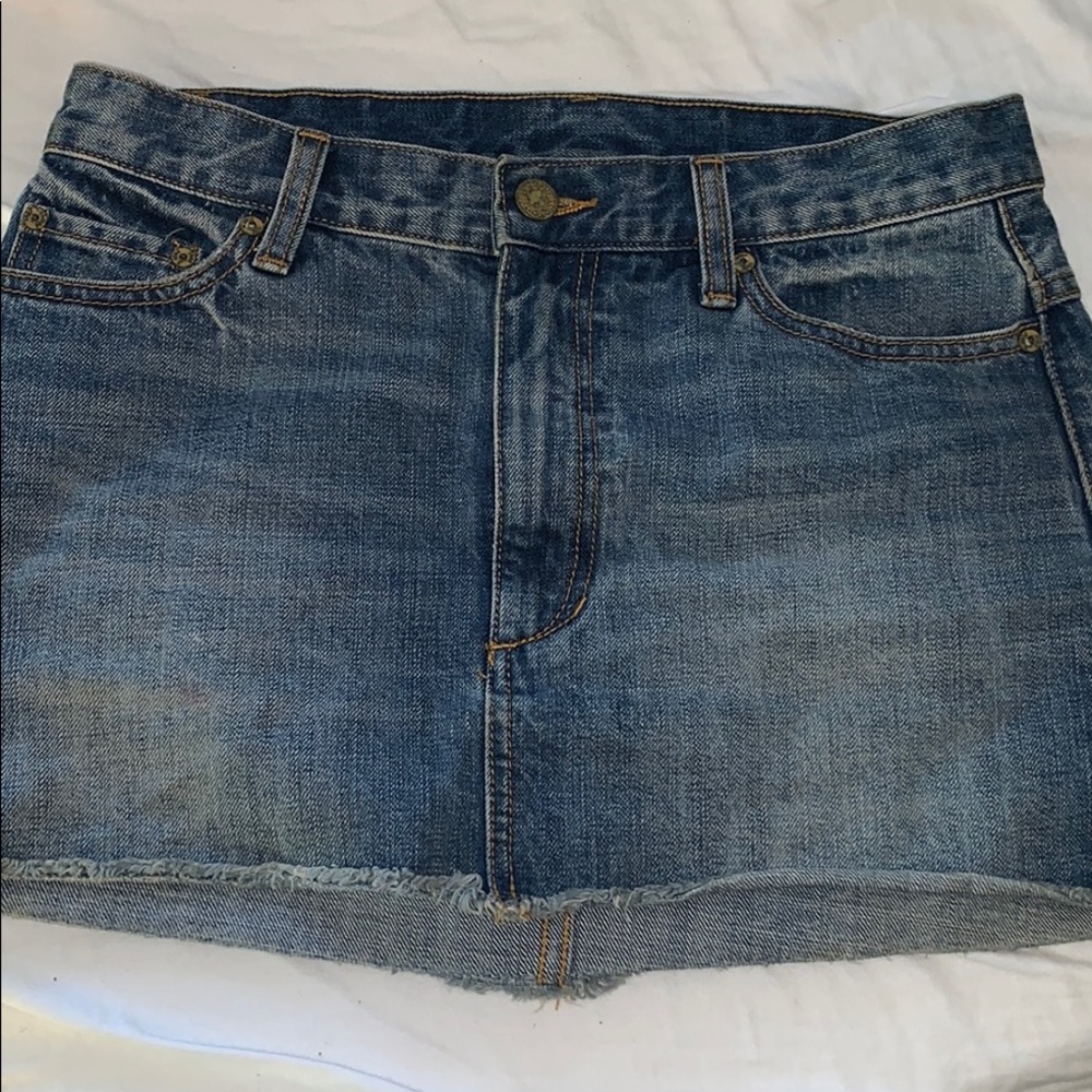Free People Denim Mini Skirt